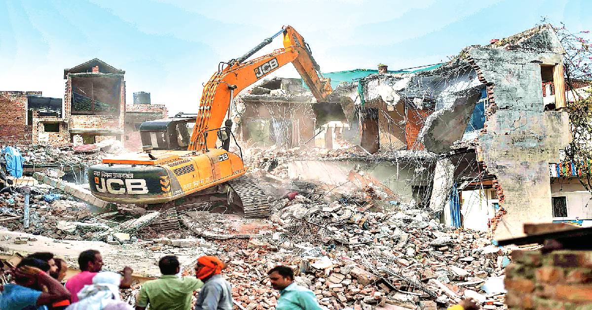 BULLDOZERS ROLL FOR 2ND DAY IN UP